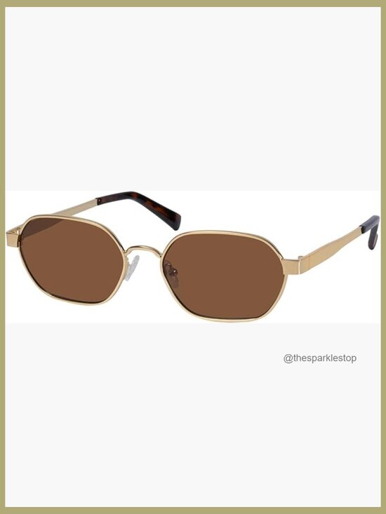 Metal Hexagon Retro Sunglasses with UV400 Protection main image 7